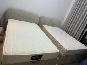 2 Custom Beds with storage + 2 PAN Home Mattresses (Like New)