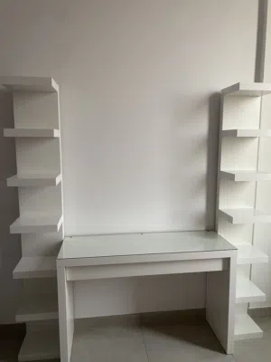 Vanity table + 2 shelves