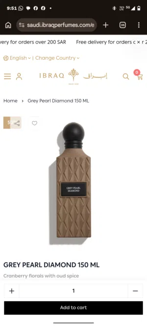 عطر جراي دايموند من ابراق