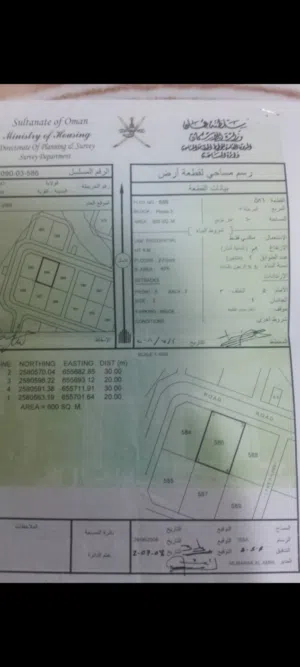 ارض سكنية للبيع في الحاجر3 بالعامرات