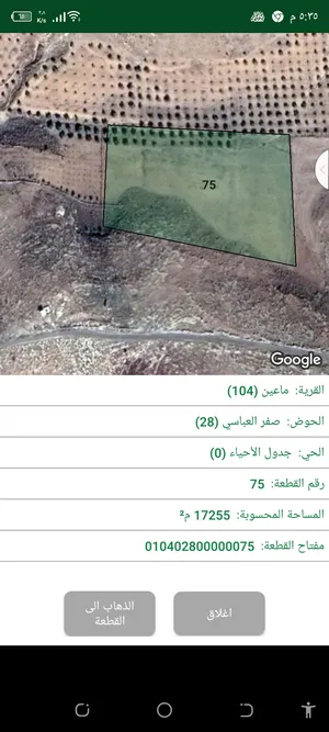 Farm Land for Sale in Madaba Mai'n