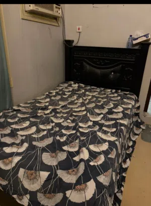 single bed and six door cupboard