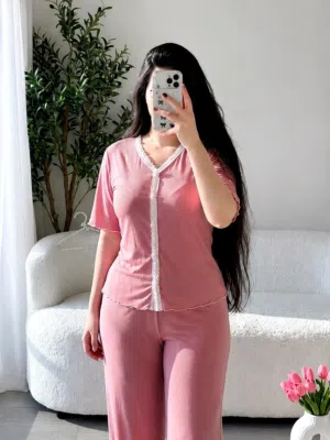 تراك نسائي بناتي سادة قطعتين