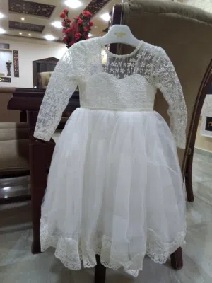 فستان ابيض جولي كيدز