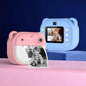 كاميرا و طابعه فورية  كاميره تصوير مع طابعة فوري بدون حبر حراري ابيض و اسود و العاب