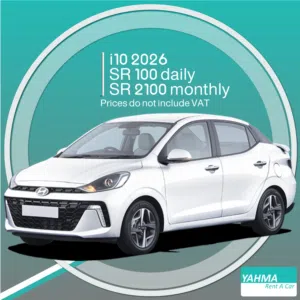 Hyundai i10 2026 for rent in Jeddah - Free delivery for monthly rental