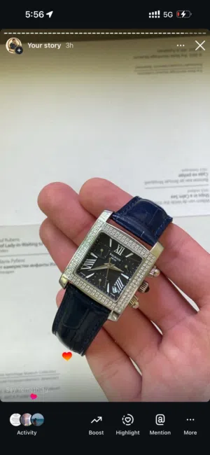 Balmain watch  full actual dimond
