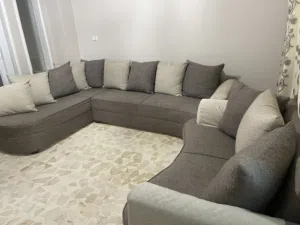 طقم كنب كورنر مع ثنائيه وبفه