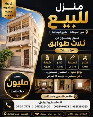 منزل للبيع في الفويهات