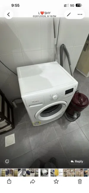 غسالة ويرلبول بحالة ممتازة
