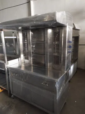 fabricating stainless steel shawarma machine double