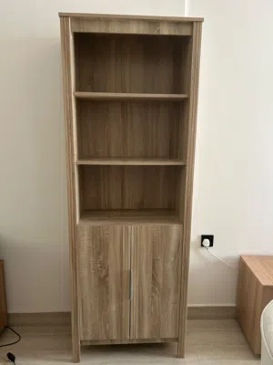 Good as new, Newman (Tall) Bookcase, Original price at 499 sar. Selling for only 250 sar.