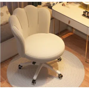 كرسي اميرات مخمل بعجلات قابل للدوران