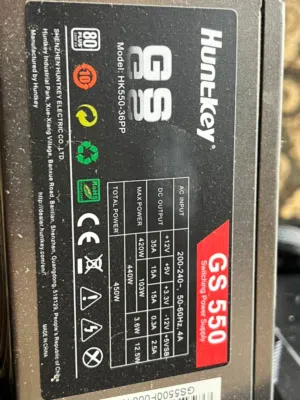 بور هانتكي 550w 80plus