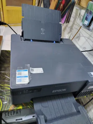 طابعة ايبسون l8050 + جهاز uv للطباعه على الكفرات