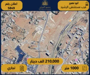 Commercial Land for Sale in Amman Abu Nsair