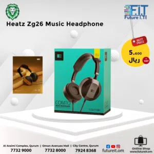 Heatz ZG26 Wired On Ear Headset Black