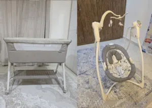 سرير وكرسي اطفال متحرك Baby bed and Swing