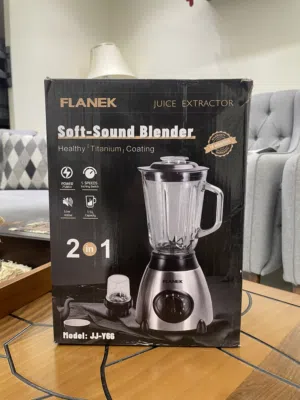 خلاط FLANEK Soft-Sound Blender 2×1 – جديد بالكرتونة