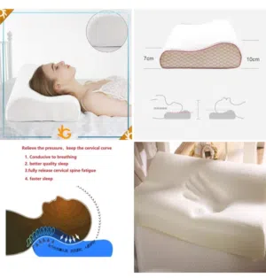 مخده الفوم الطبيه للنوم الوساده الطبيه أو الصحيه memory pillow مع وجه مخدة كفر وساده نوم
