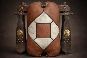 للبيع جلسة أرضية تراثية مصرية أصلية (قطعتان) مزخرفة بـ نقوش فرعونية بارزة تصميم أنيق وجودة عالية.