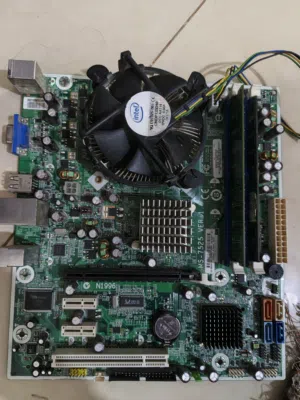 MSI MOTHERBOARD + INTEL CPU + INTEL CPU FAN + 4 RAM