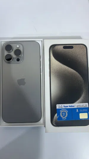 Iphone 15 pro max ( 256G / تيتانيوم / شرق اوسط )