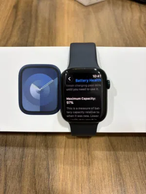 Apple watch series 9 45MM 97%battery health بحالة ممتازة جدا شبه جديد