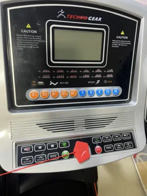 3HP Techno Gear treadmill, scarcely used. With massager