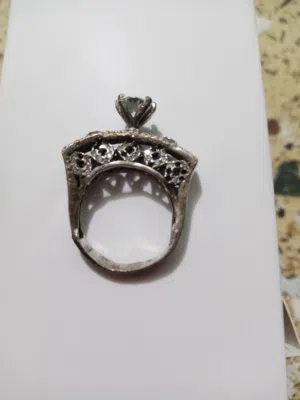 خاتمين نوع الحجر موزانيت مع حجر جزع