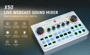 مكسر LIVE WEBCAST SOUND MIXER X50