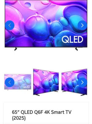 شاشه سامسونج qled حجم 65 بوصه بسعر ناار