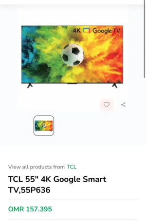 TCL P636 4K Google smart Tv