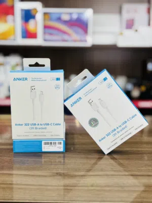 سلك واير يو اس بي + تايب سي من انكر ضمان 18 شهر ANKER 322 USB -A To USB -C Cable