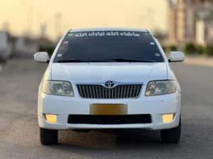 سياره كورولا لون ابيض للبيع خليجي جديد كرت وارد عمان مجمرك وجمرك كامل