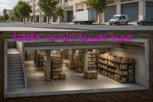 فرصة مميزة للإيجار  مستودع / مخزن بمساحة كبيرة ومناسبة لجميع الأعمال التجارية