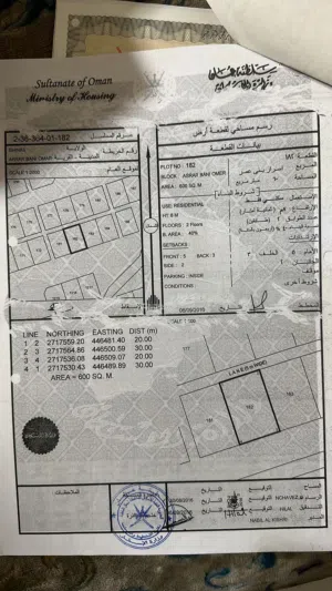 أراضي سكنيه ولاية شناص فرصه ذهبيه ارضين سكنيات بفقط 9600