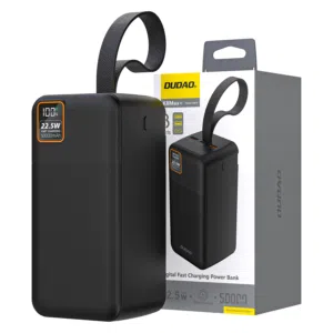 power bank 50000mah turbu change بور بانك بقوة 50000 ملئ أمبير من شركة دوداو بكفالة 18شهر من الوكيل