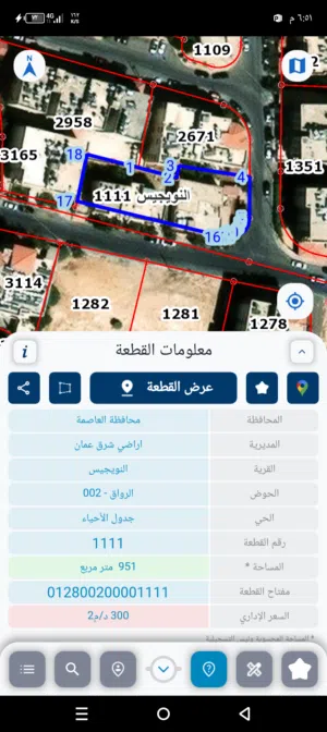 Residential Land for Sale in Amman Jubaiha