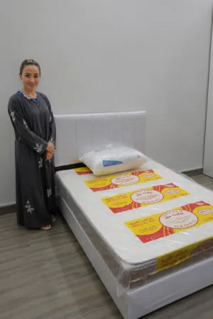 120×190 queen size bed with mattress