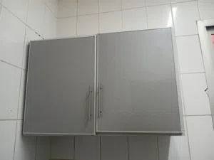 kitchen cabinet 1 meter  greyish white colour