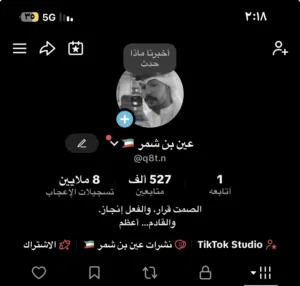 للبيع حساب تيك توك 527k