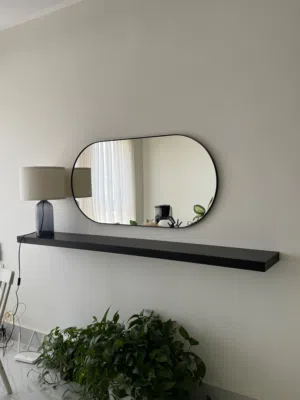 The Mirror and shelf are quite new. (In a very good condition)