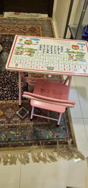 Kids study desk with chair