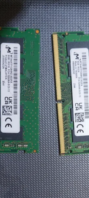 عدد اتنين رام لاب توب 8G DDR4