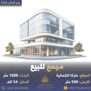رقم الاعلان (5936)  مجمع تجاري مميز في ماركا الشمالية مؤجر بالكامل بدخل 9%