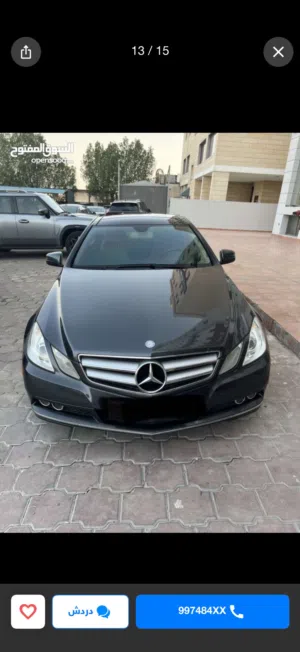 مرسيدس بنز E350 كوبيه حاله نادره شرط الفحص بالكامل قير ماكينه شاصي البودي قطعتين ممشي السياره 86الف
