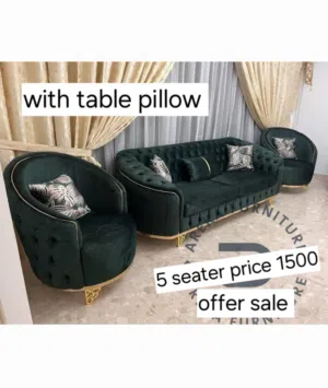 Transform Your Living Room with This Beautiful Sofa Set قم بتحويل غرفة معيشتك مع مجموعة الأريكة ال