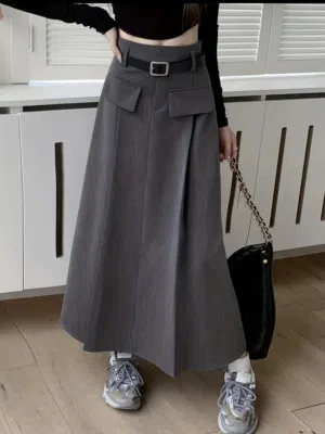 تنورة رمادي مقاس Small