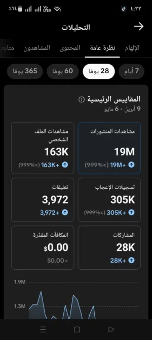 حساب تيك توك